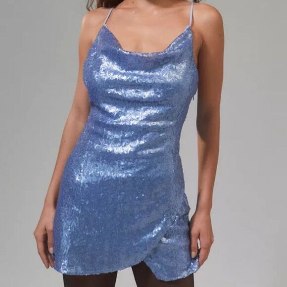 Urban Outfitters Dresses & Skirts - Urban Outfitters Women's Sequin Cowl Neck Mini‎ Dress